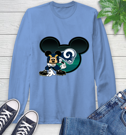 NFL Los Angeles Rams Mickey Mouse Disney Football T Shirt Long Sleeve T-Shirt 11