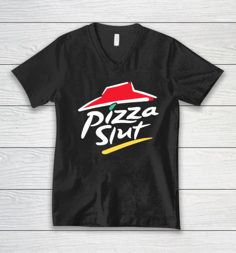 Cool Vintage Pizza Slut V-Neck T-Shirt