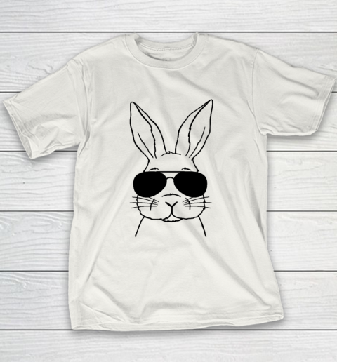 Easter Day Bunny Face Sunglasses Youth T-Shirt