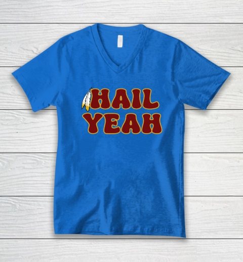 Hail Yeah Bold Feather Jayden Daniels Inspired V-Neck T-Shirt 4