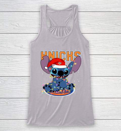 New York Knicks NBA noel stitch Basketball Christmas Racerback Tank 3