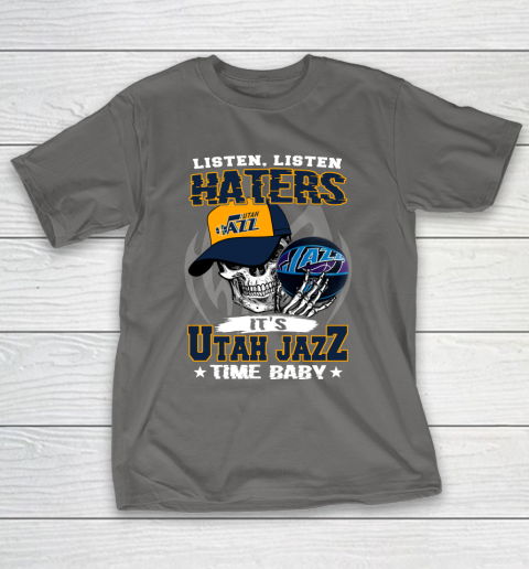 Listen Haters It is JAZZ Time Baby NBA T-Shirt 8