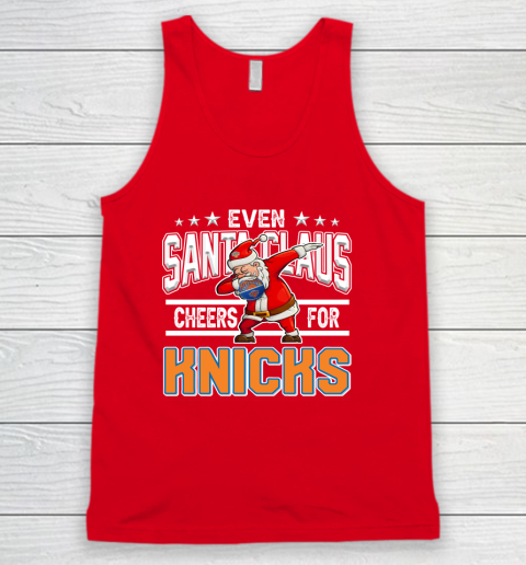 New York Knicks Even Santa Claus Cheers For Christmas NBA Tank Top 5