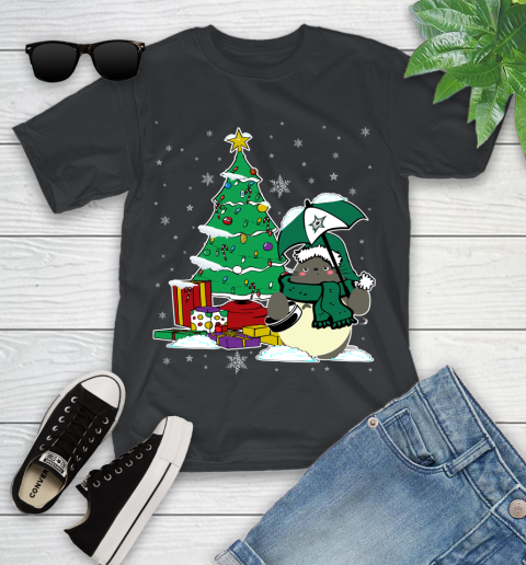 Dallas Stars NHL Hockey Cute Tonari No Totoro Christmas Sports Youth T-Shirt