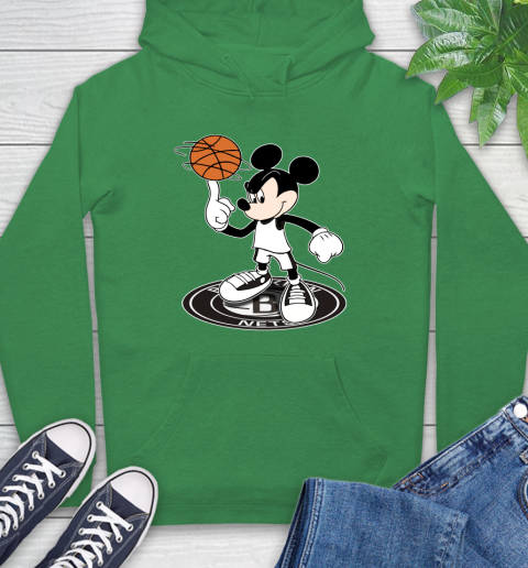 NBA Basketball Brooklyn Nets Cheerful Mickey Disney Shirt Hoodie 8