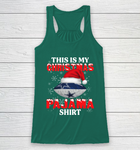 Dallas Cowboys This Is My Christmas Pajama Shirt NFL Racerback Tank 5