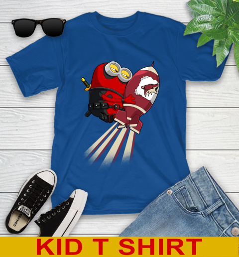 NHL Hockey Arizona Coyotes Deadpool Minion Marvel Shirt Youth T-Shirt 10