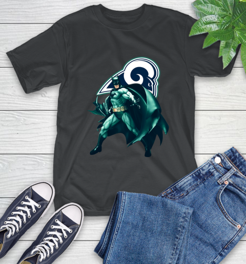 NFL Batman Football Sports Los Angeles Rams T-Shirt 2