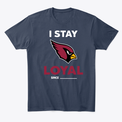 ps5v arizona cardinals i stay loyal classic t shirt 2 front navy