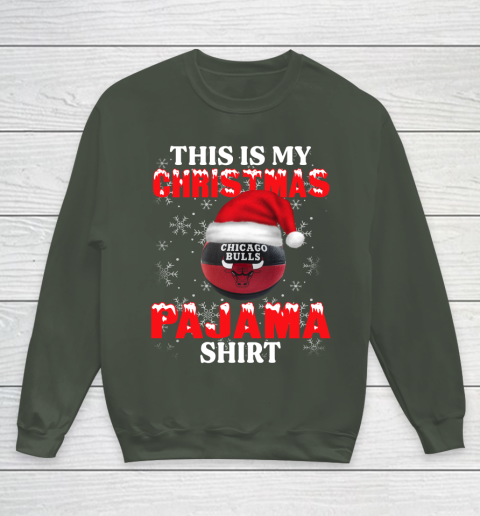 Chicago Bulls This Is My Christmas Pajama Shirt NBA Youth Sweatshirt 8
