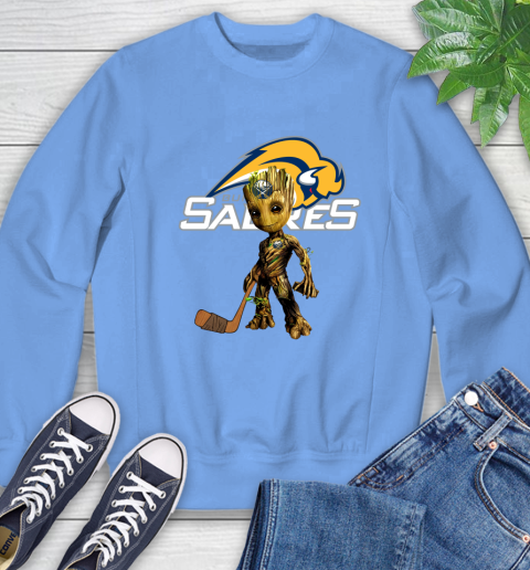 Buffalo Sabres NHL Hockey Groot Marvel Guardians Of The Galaxy Sweatshirt 11