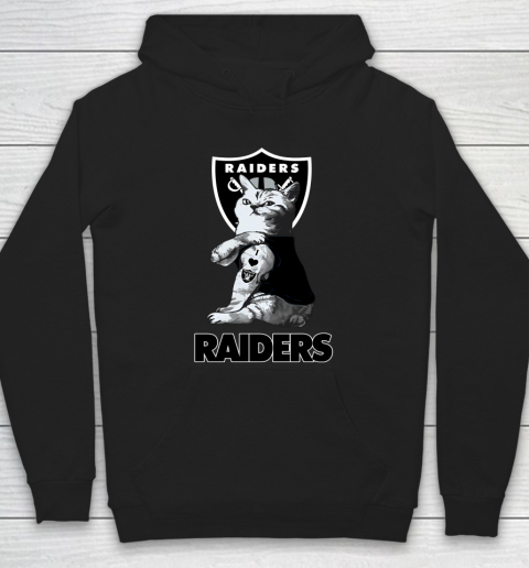NFL Football My Cat Loves Oakland Raiders Hoodie