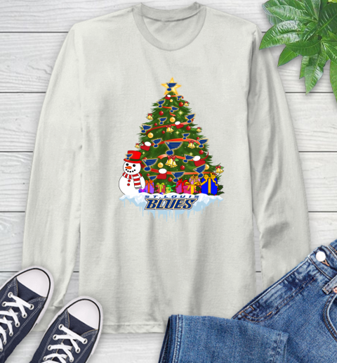 St.Louis Blues Merry Christmas NHL Hockey Sports Long Sleeve T-Shirt - Image 13