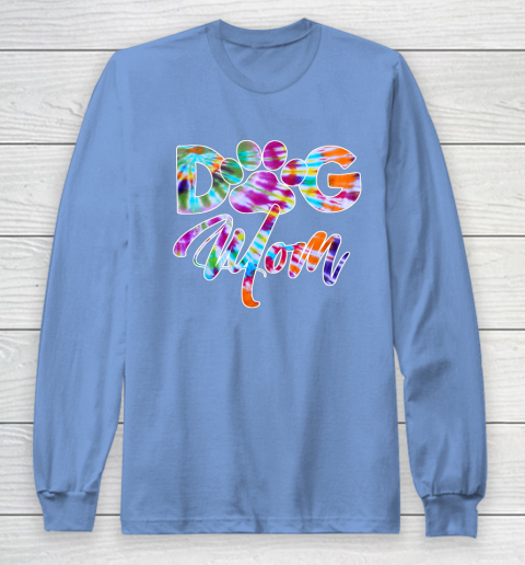 Dog Mom Shirt Tie Dye Dog Mom Apparel for Women Dog Lover Gifts Paw Long Sleeve T-Shirt 8