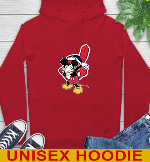 Cleveland Indians MLB Baseball Dabbing Mickey Disney Sports Hoodie 10