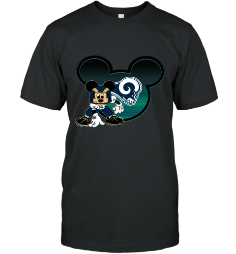 NFL Los Angeles Rams Mickey Mouse Disney Super Bowl Football T Shirt -  Rookbrand