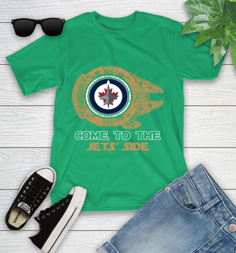 NHL Come To The Winnipeg Jets Wars Hockey Sports Youth T-Shirt 8