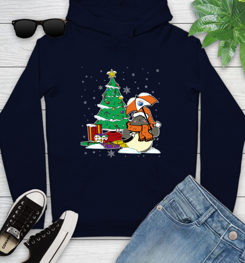 Edmonton Oilers NHL Hockey Cute Tonari No Totoro Christmas Sports Youth Hoodie 3