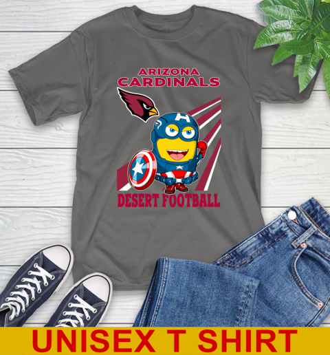 NFL Football Arizona Cardinals Captain America Marvel Avengers Minion Shirt T-Shirt 10