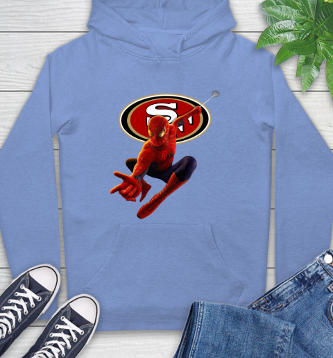 NFL Spider Man Avengers Endgame Football San Francisco 49ers Hoodie 11