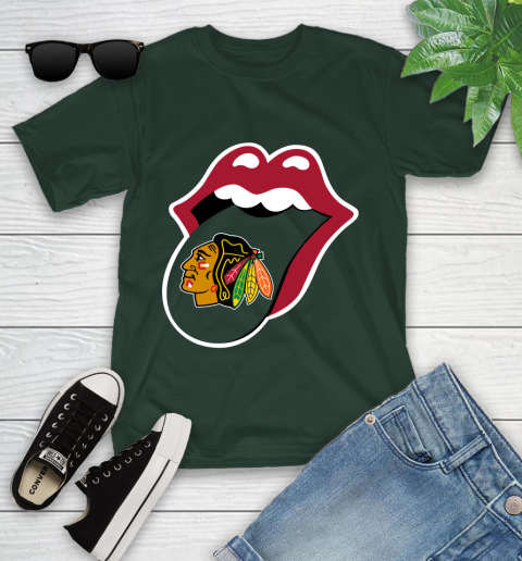 Chicago Blackhawks NHL Hockey Lips I Root For My Team Adoring Fan 107