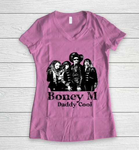 Boney M daddy Cool Rasputin Festival 1979 Women's V-Neck T-Shirt 8