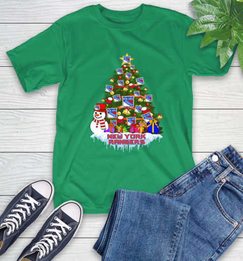 New York Rangers Merry Christmas NHL Hockey Sports T-Shirt 7