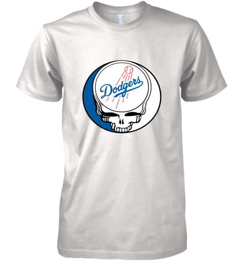 Los Angeles Dodgers The Grateful Dead Baseball MLB Mashup Premium Men's T-Shirt