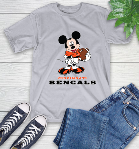 NFL Football Cincinnati Bengals Cheerful Mickey Mouse Shirt T-Shirt 6