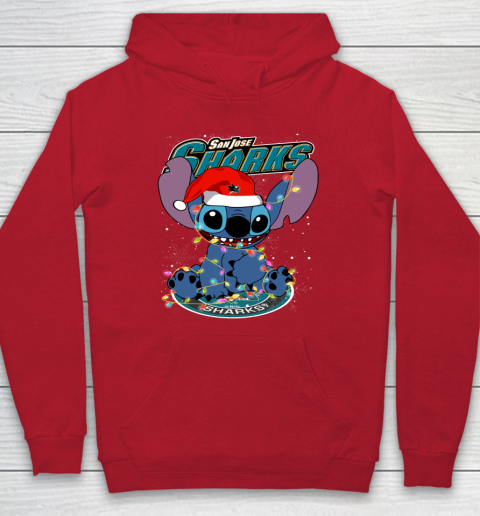 San Jose Sharks NHL Hockey noel stitch Christmas Hoodie 6