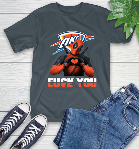 NBA Oklahoma City Thunder Deadpool Love You Fuck You Basketball Sports T-Shirt 11 NBA Oklahoma City Thunder Deadpool Love You Fuck You Basketball Sports T-Shirt - Image 11