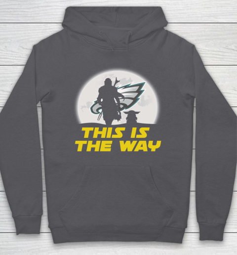 Philadelphia Eagles NFL Football Star Wars Yoda And Mandalorian This Is The Way Hoodie 4