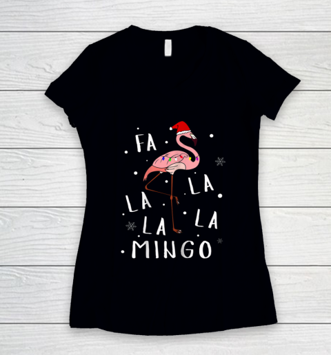 Fa La La La Mingo Funny Christmas Cute Math Fa La 8 Women's V-Neck T-Shirt