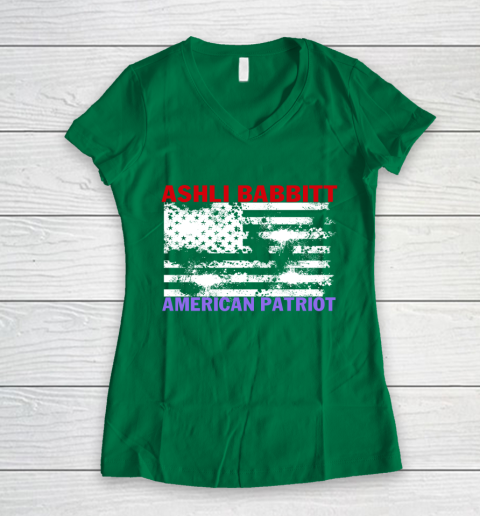 Sears Ashli Babbitt Shirt American Patriot Women's V-Neck T-Shirt 3