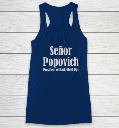 Coach Pop El Jefe (print on front and back) Racerback Tank 10