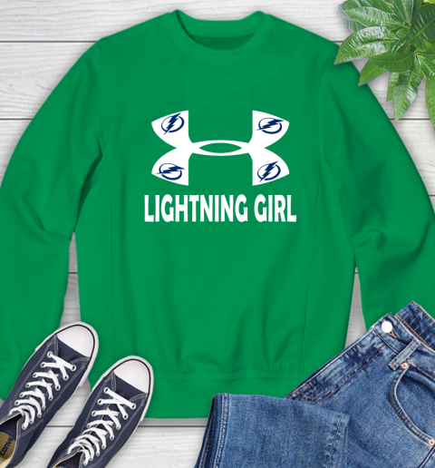 NHL Tampa Bay Lightning Girl Under Armour Hockey Sports Sweatshirt 7