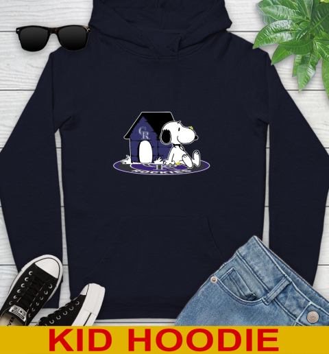 MLB Baseball Colorado Rockies Snoopy The Peanuts Movie Shirt Youth Hoodie 4