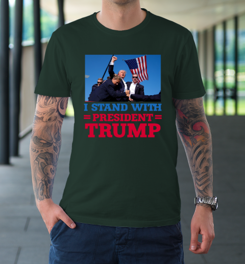 Trump Shot Shirt I Stand With President Trump T-Shirt 3