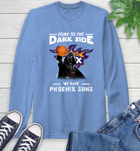 NBA Come To The Dark Side We Have Phoenix Suns Star Wars Darth Vader Basketball Long Sleeve T-Shirt 12