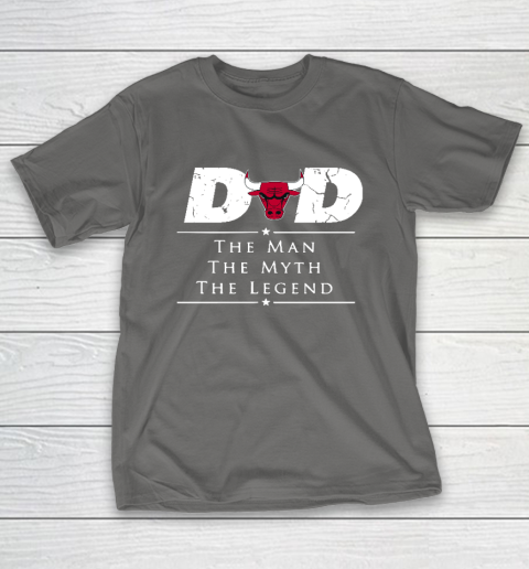Chicago Bulls NBA Basketball Dad The Man The Myth The Legend T-Shirt 8