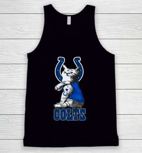 NFL Football My Cat Loves Indianapolis Colts Tank Top