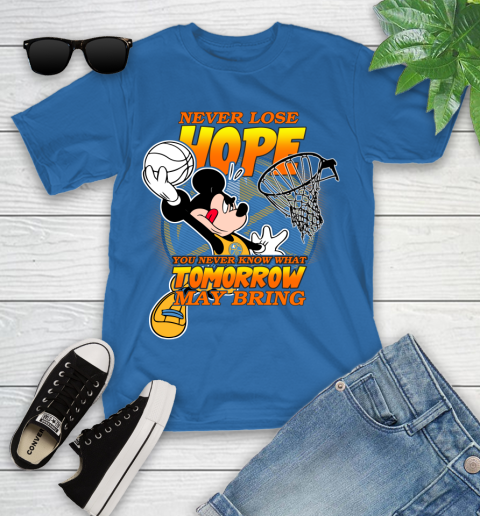 Denver Nuggets NBA Basketball Mickey Disney Never Lose Hope Youth T-Shirt 12