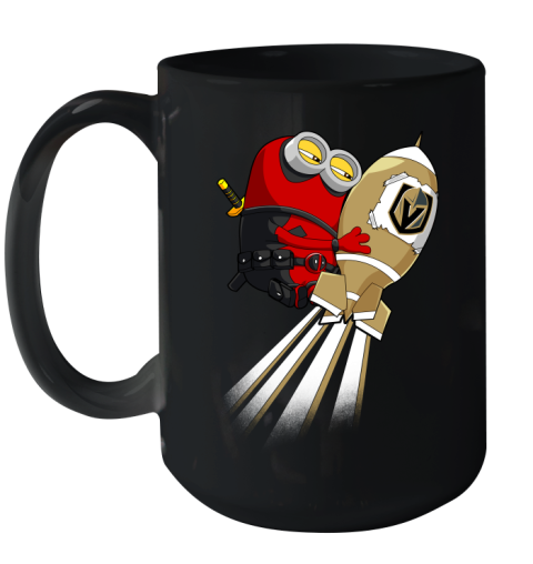 NHL Hockey Vegas Golden Knights Deadpool Minion Marvel Shirt Ceramic Mug 15oz