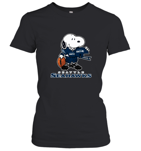 Snoopy A Strong And Proud Seattle Seahawks Player NFL Women's T-Shirt