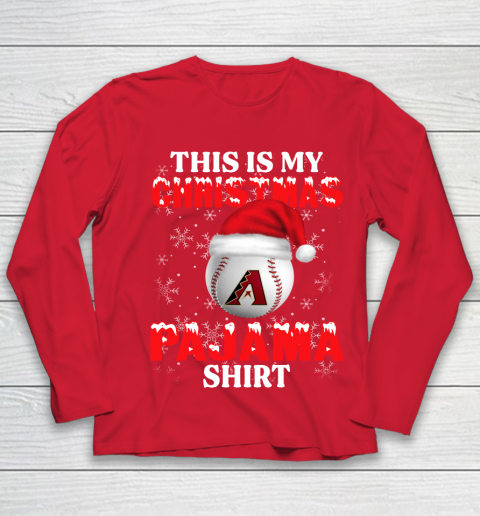 Arizona Diamondbacks This Is My Christmas Pajama Shirt MLB Youth Long Sleeve 8
