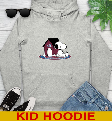 NHL Hockey Colorado Avalanche Snoopy The Peanuts Movie Shirt Youth Hoodie