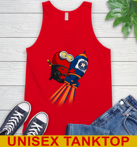 MLB Baseball Houston Astros Deadpool Minion Marvel Shirt Tank Top 5