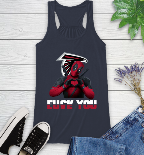NHL Atlanta Falcons Deadpool Love You Fuck You Football Sports Racerback Tank 10