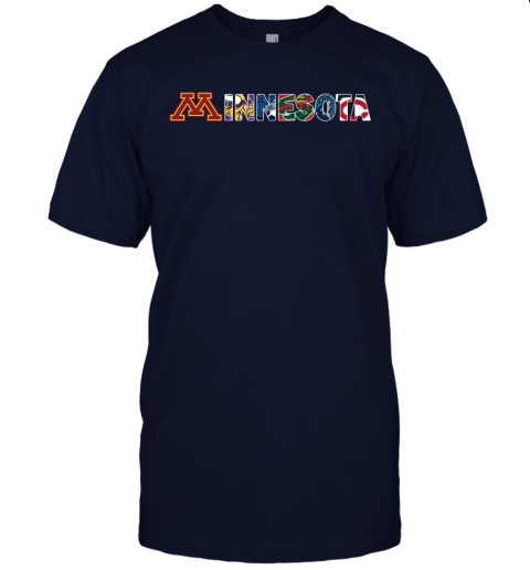 Minnesota Sport Teams Vikings Timberwolves Lynx Wild Twins Unisex Jersey Tee