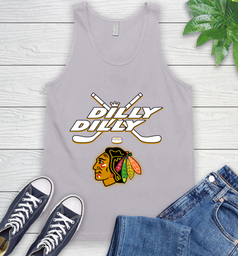 NHL Chicago Blackhawks Dilly Dilly Hockey Sports Tank Top 4